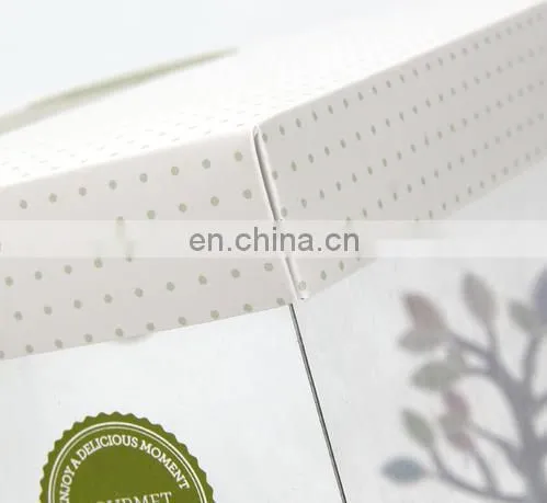 2015 transprent pvc cake box with paper cap