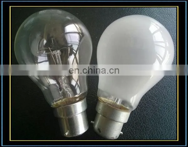 E27 B22 40w 60w 100w 220V clear light bulb
