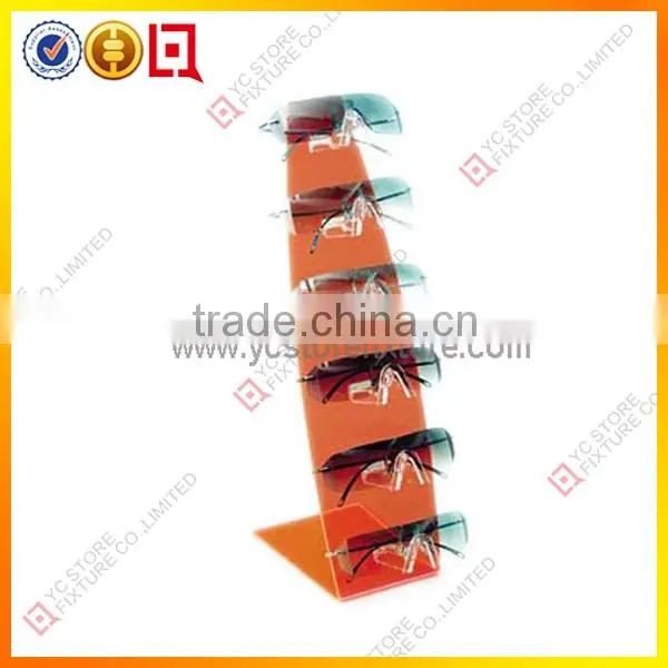 2015 high quality 5 pairs acrylic Sunglasses display counter display stand