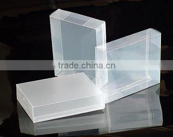 printed frosted storage box, pvc packaging plastic box