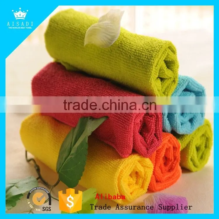 High Quality Promotional Cheap Square Embroidery OEM Microfiber Kitchen Hand Towel