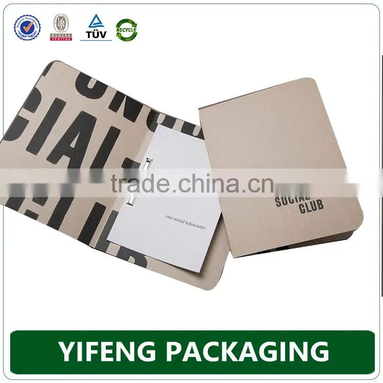 Office A4 A3 document presentation folder handmade cardboard file paper folder