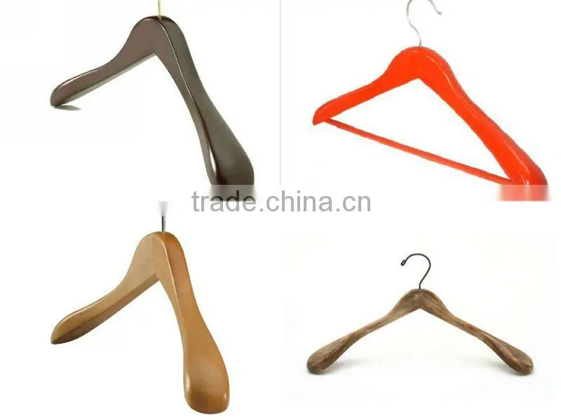 AT138 natural bamboo hanger textile hanger