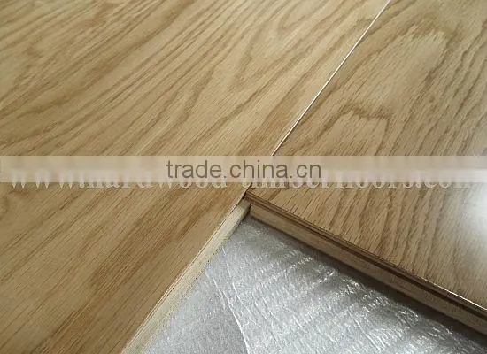 Smooth multilayer smoked oak engineered wood quality flooring