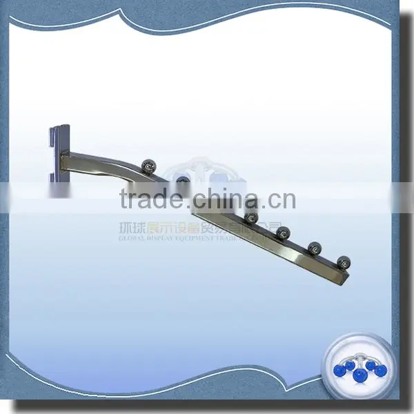 10x10mm square tube display hook to slotted channel