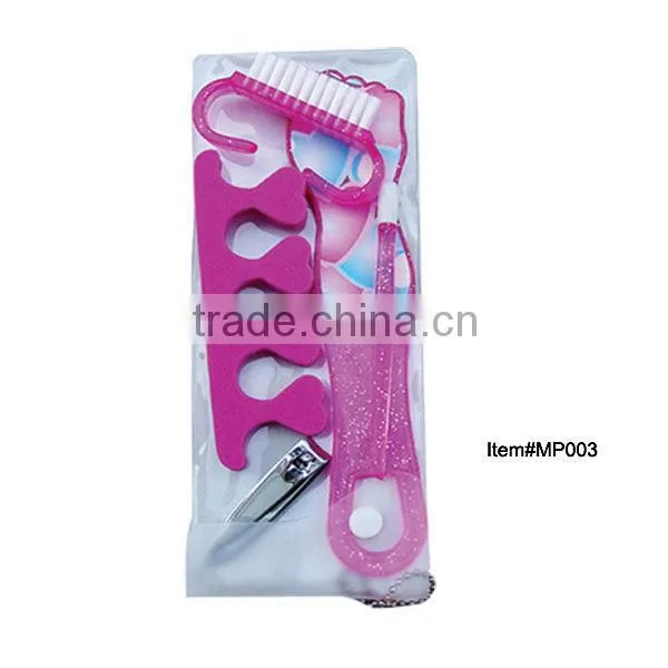PVC bag pink manicure pedicure instruments