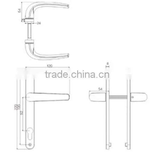 M008 good quality factory aluminium doors and windows accessories