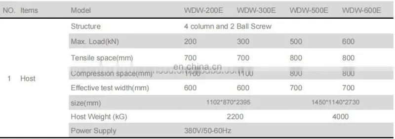 Compression strength universal sling tensile testing machine