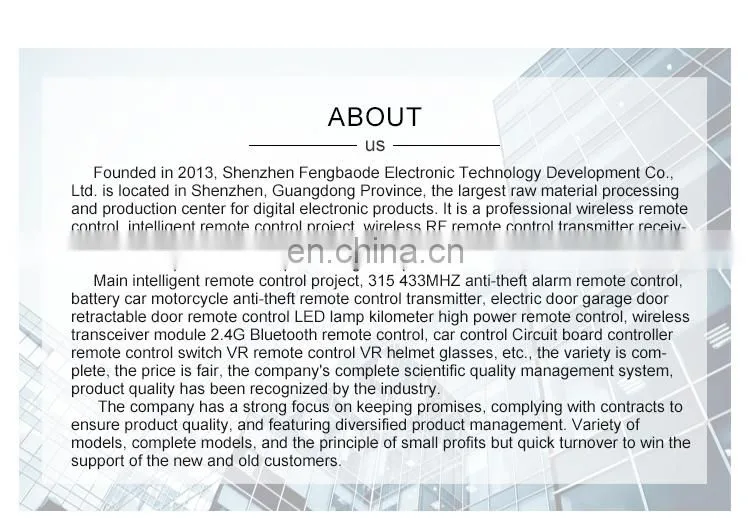 433MHZ 3-key EV1527 learning code wireless RF remote control Learning code ev1527 remote control