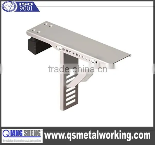 customized stainless steel aluminum brass metal post support bracket