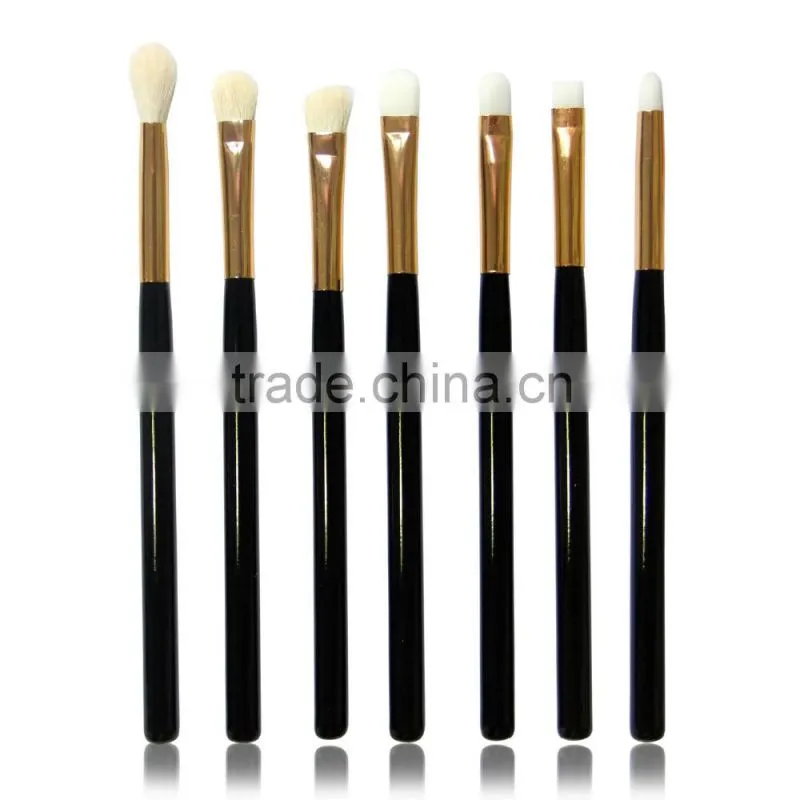 7pcs wood handle high light makeup brush for professional makeuo dresser