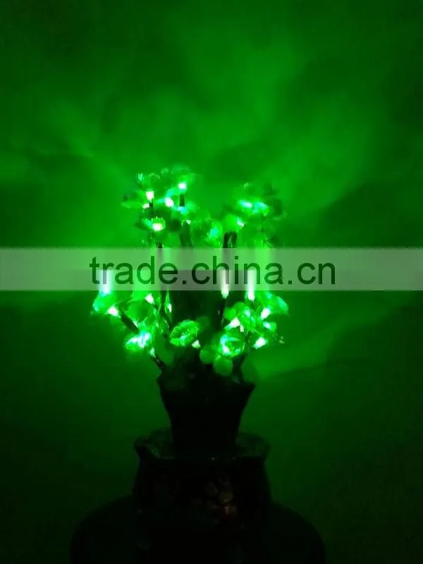 Indoor lighted LED fake orchid bonsai tree