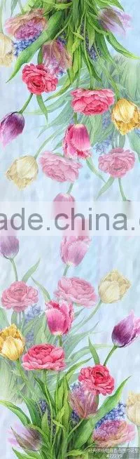 digital print custom design long pure silk scarf