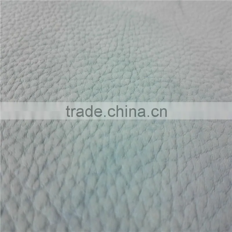 Genuine finished cow split pebble leather for shoe upper