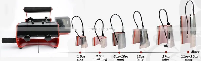 Best Price 6 in1 Multifunction Mug Heat Press Transfer Machine