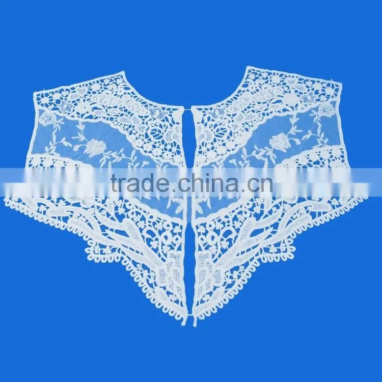 Fashion decorative cheap fancy symmetry ladies kameez chemical lace neckline embroidery neck design