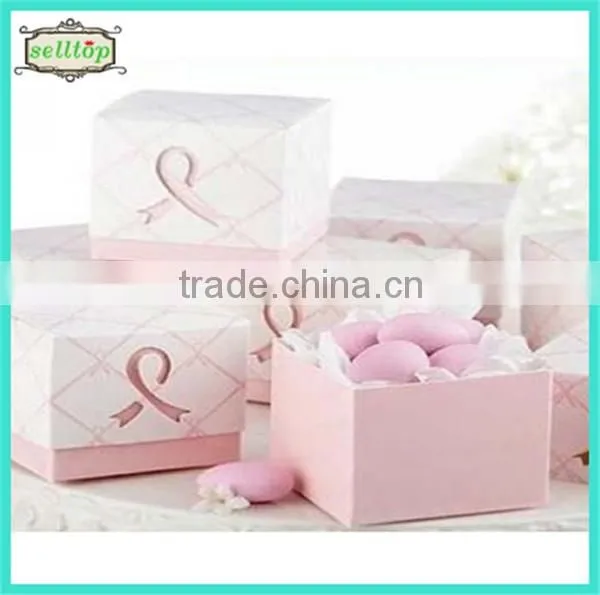 Cute 300g paper wedding favors and gifts trinket box