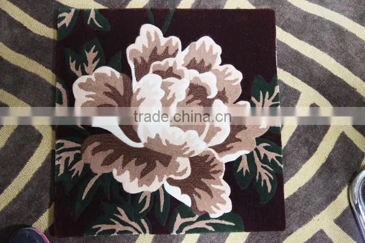 Floral Commercial Carpet Axminster Jute Carpet YB-A082
