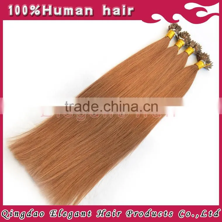human hair 100% unprocessed human hair extension 1g/strand