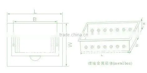 TSM-6ways Flush Type Distribution Box(Electrical Distribution Box,Plastic Enclosure)