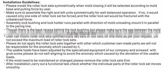 MPLK Latch locks of mould parting locks Plastic Injection Mould