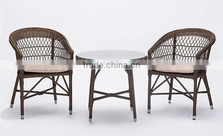Rattan Wicker Balcony Hotel Luxury Bedroom Patio Office Outdoor Garden Living Room Furniture Set