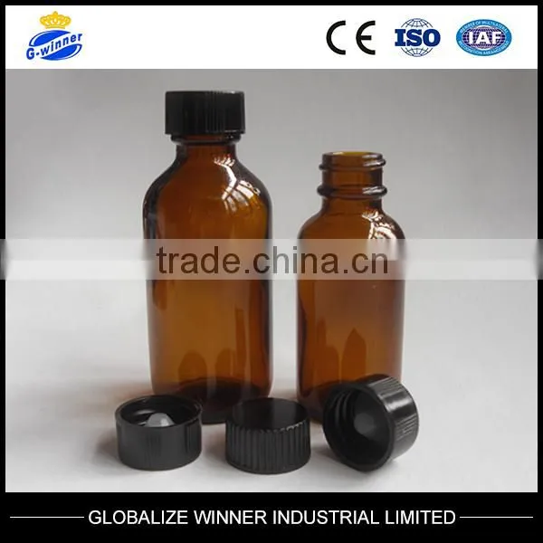 1oz,30ml bule Glass Bottles Boston Round G.P.I 400-18,20,22,28mm