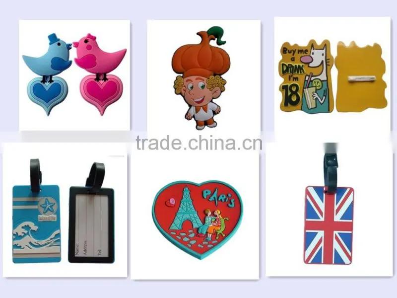 Flower Shaped Various Colors Children's love Soft PVC Coasters