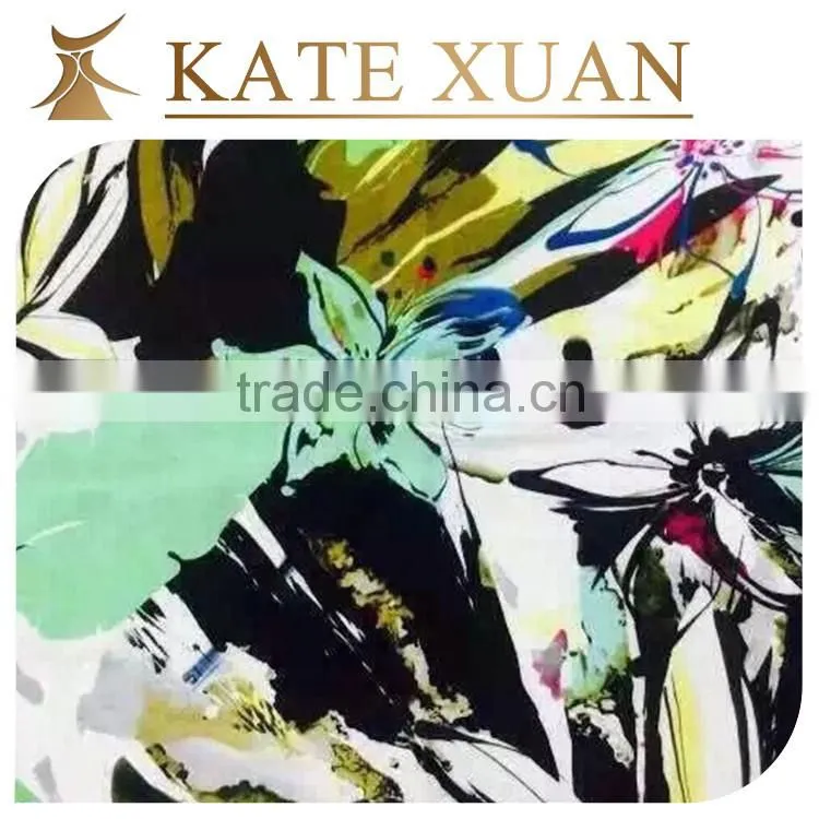 100% rayon knitted flower fabric for sport wear
