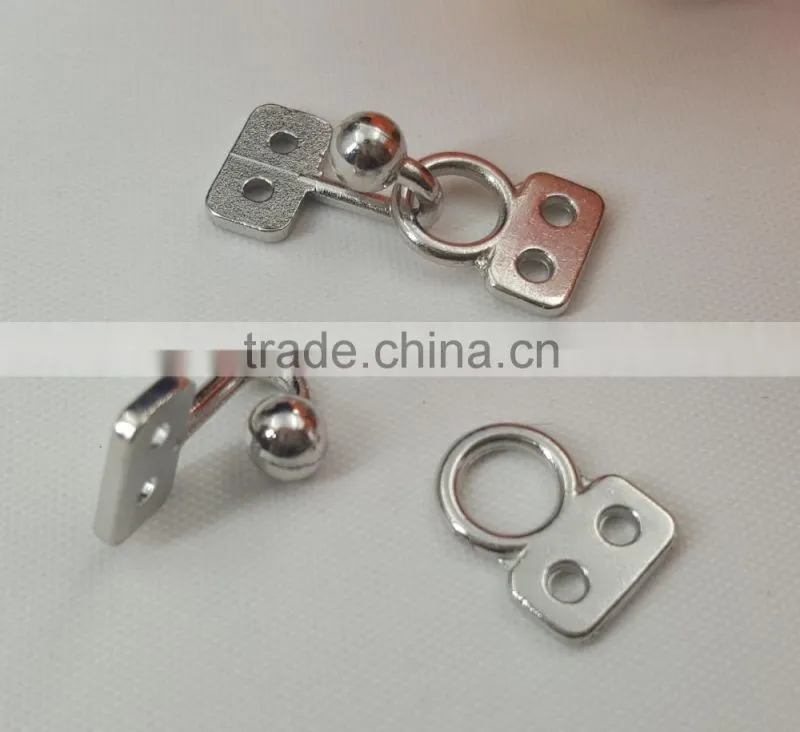 Sedex Audited 2 Pillar Zinc Alloy Metal Hook and eye For Ladies dress and swimming wear
