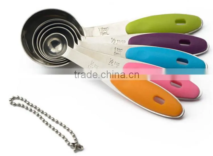 Spoon stainless steel with plastic handle