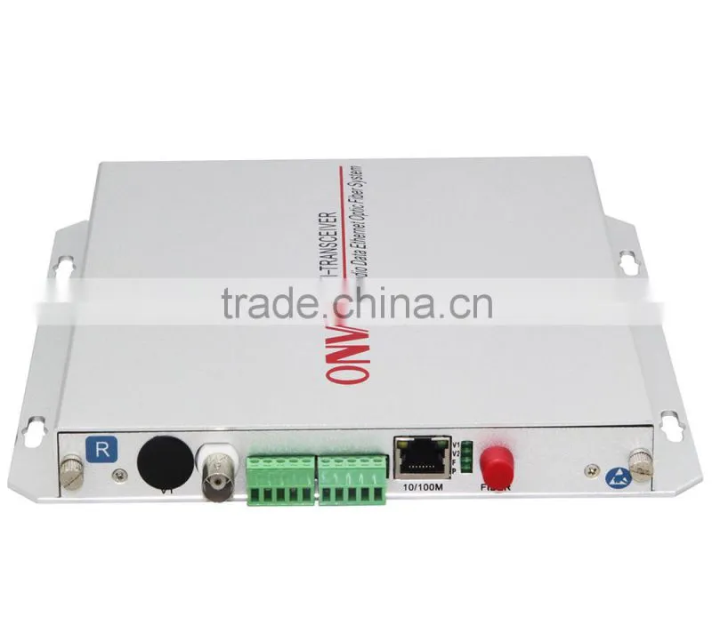 Support OEM 1CH Video Optical Transceiver with Video/Data/ Ethernet