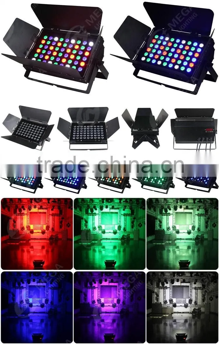 super brightness rgbw dmx512 stage equipment 54x3w studio led light