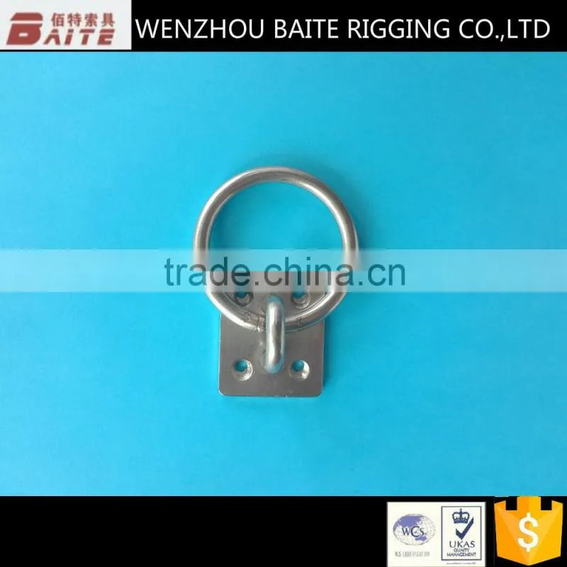 high quality Metal Square Pad eye Zinc Plated