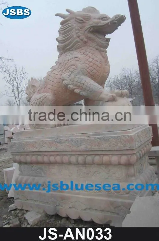 Garden marble horse sculpture