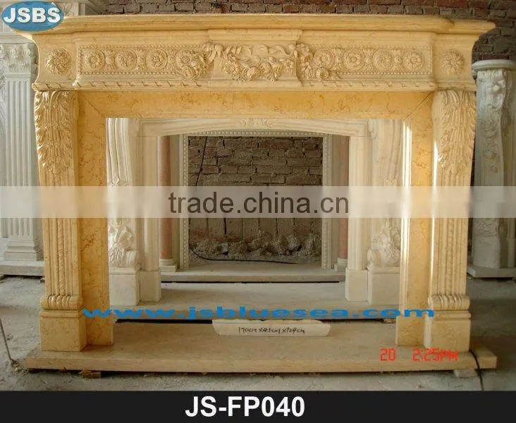 Sandstone Fireplace Mantel JS-FP007Y- more photos for chosing!
