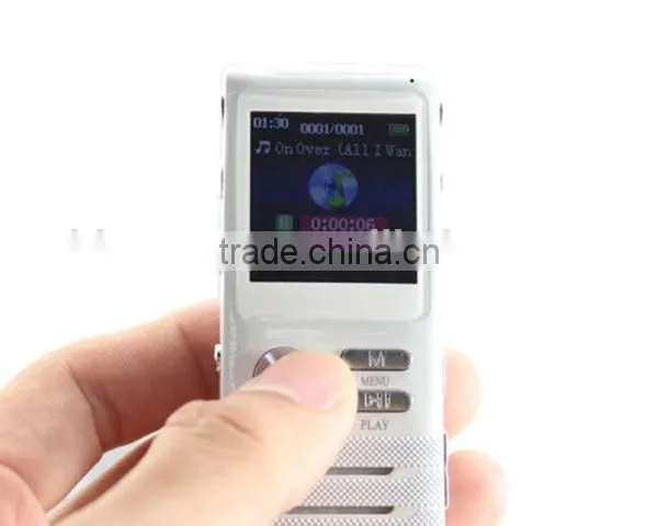 8G Mini hd digital voice recorder long distance noise cancelling audio recorder dictaphone with MP3 music player