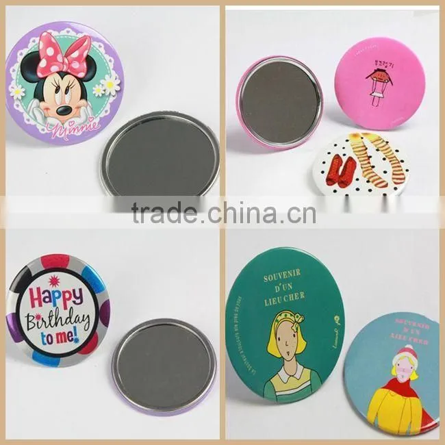 factory manufacture High quality round small tin mirrors