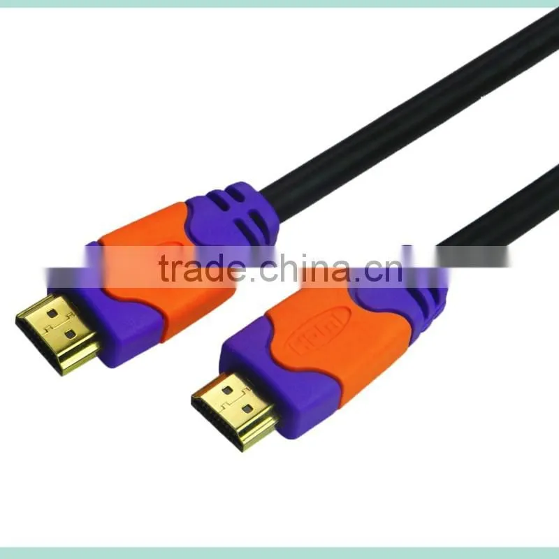 V2.0 Orange high speed HDMI Cable with Ethernet and Gold connector support 3D and 4K from 0.5-100m