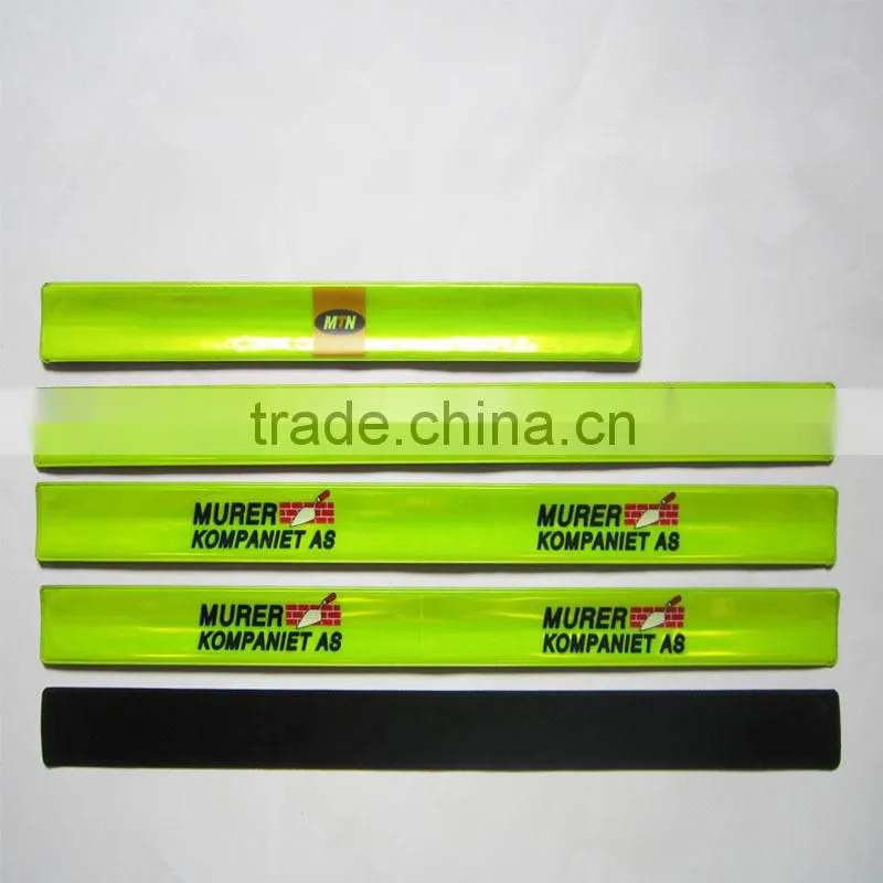 custom slap bracelet running reflective