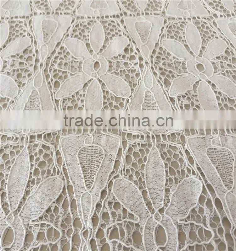 Embroidery nylon wholesale dresses guipure lace