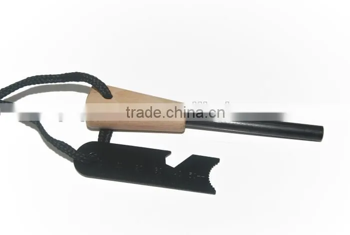 2014 New camping Survival Wood Fire Starter Survival wooden Flint