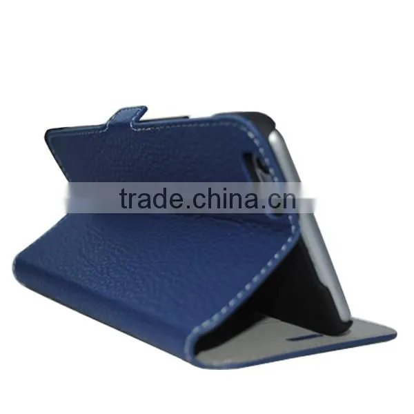 Click leather case for 6S plus,Smooth genuine leather card holder for iphone6S