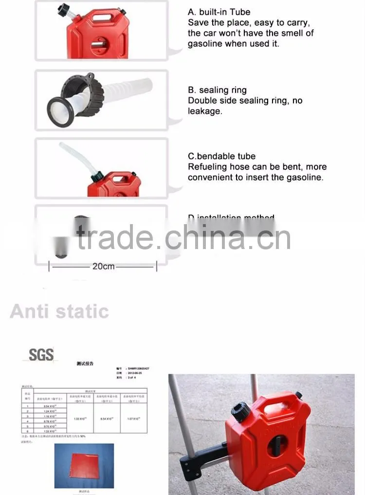 3L Portable Fuel Tank Jerry Can Small