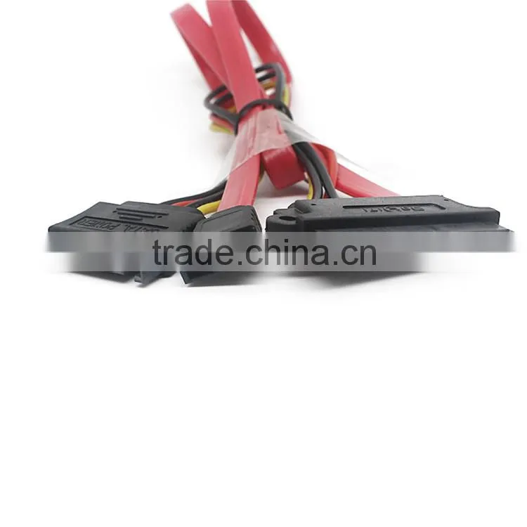 7+15 pin female sata cable to 15 pin male sata power cable with 7 pin female serial ATA cable