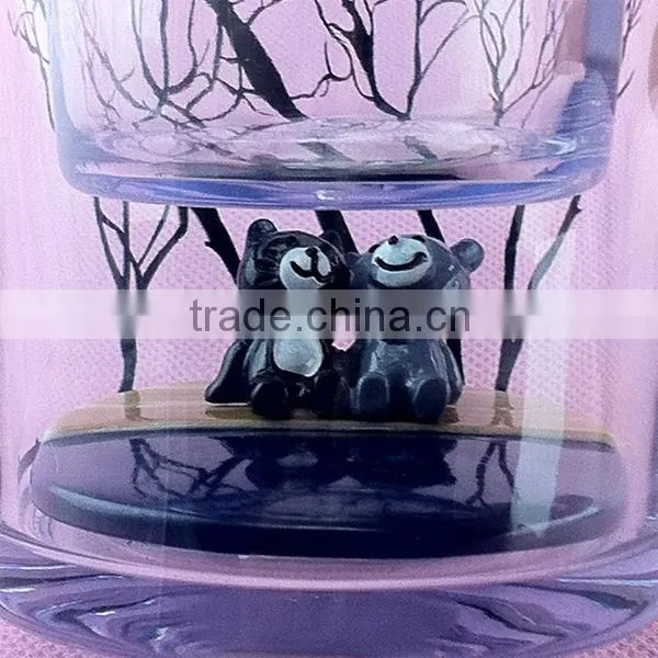 10oz/295ml cute double wall theme travel mug with doll