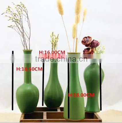 Handmade Antique Turquoise Ceramic Flower Vase HY0557