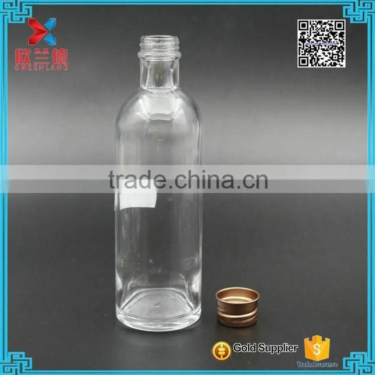 Mini 200ml glass wine bottles vodka glass bottles portable glass liquor bottles.