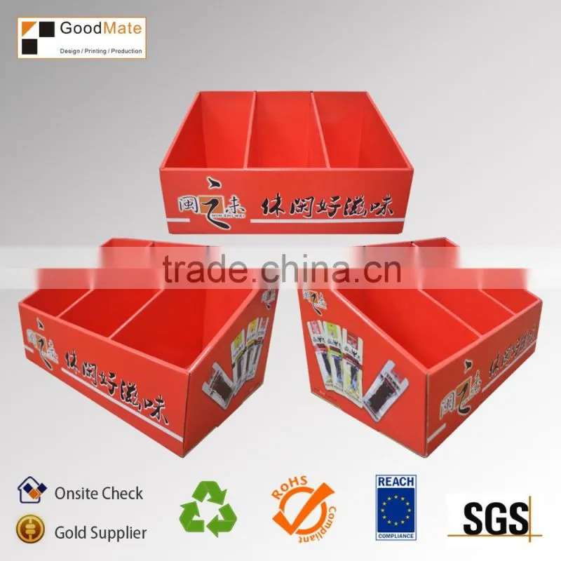 POP Corrugated Cardboard Heavy Duty Floor Display Stand