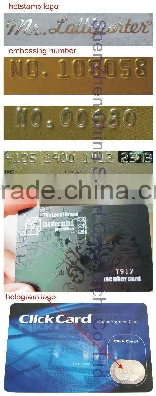 2015 new arrival! plastic business card rfid contact id card